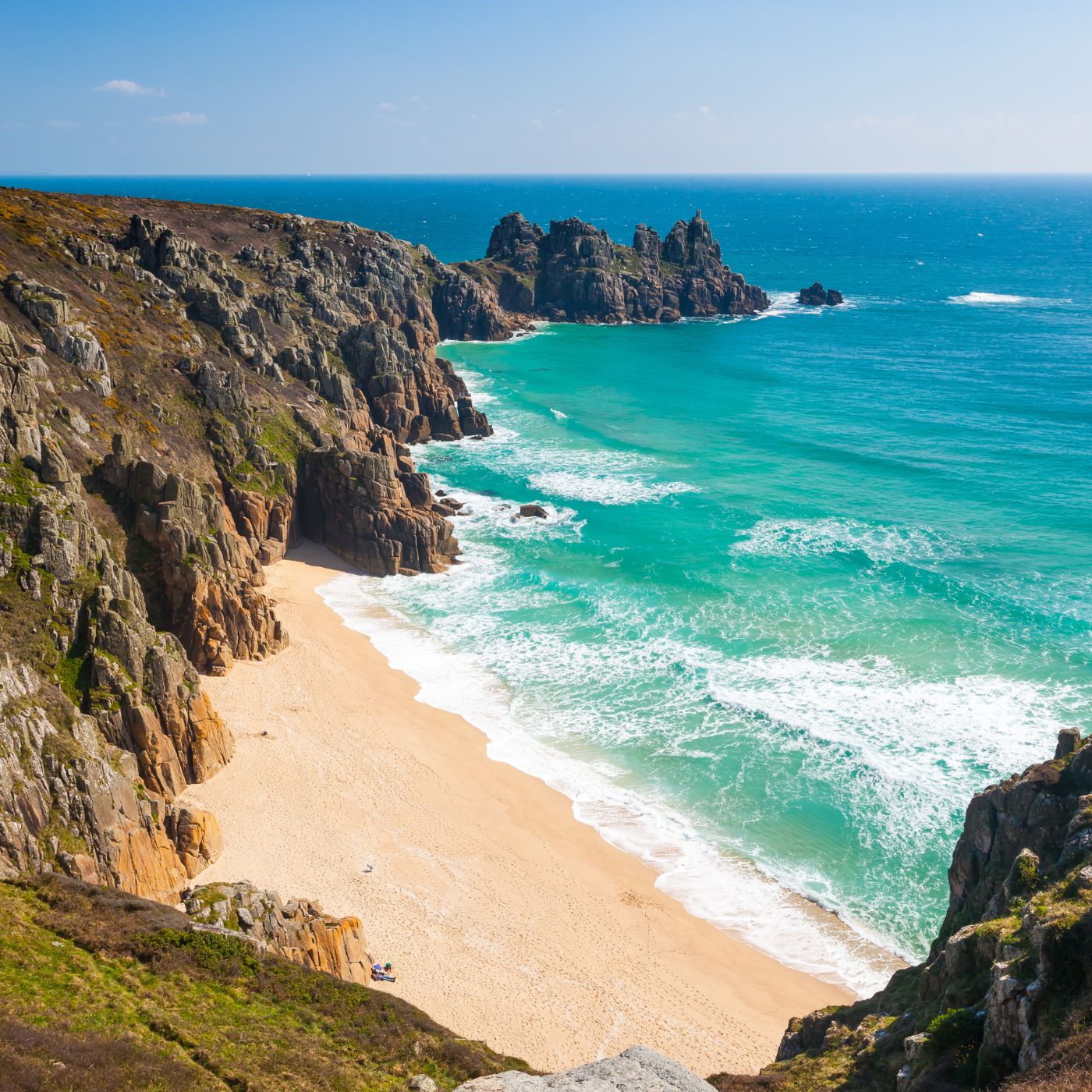 clifftops in Cornwall