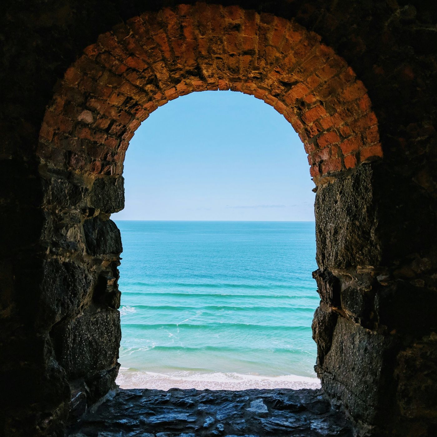 Archway view of Sea